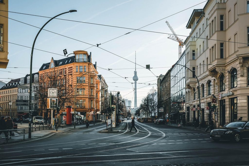 Berlin landscape with the Fernsehturm